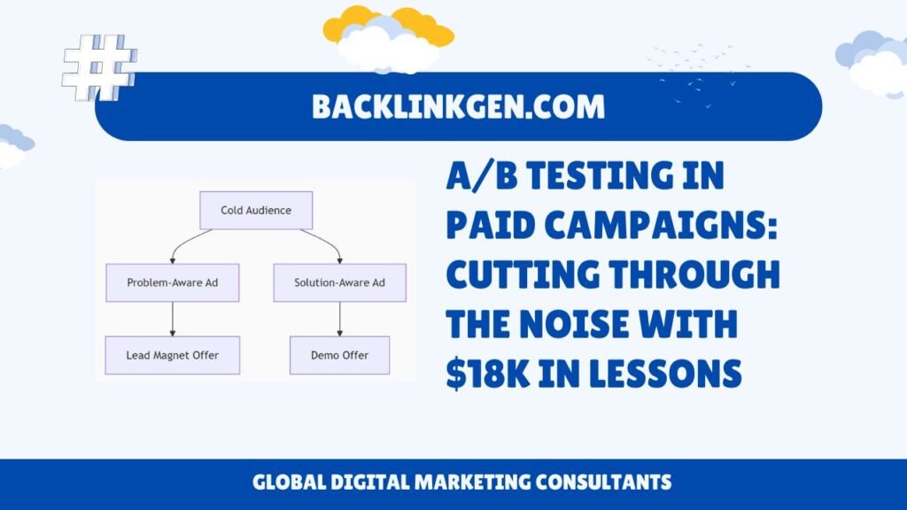AB Testing in Paid Campaigns Cutting Through the Noise with $18K in Lessons