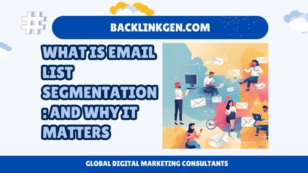 What is Email List Segmentation and Why It Matters