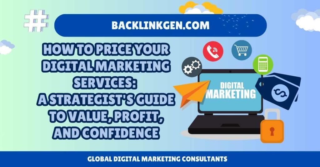 How to Price Your Digital Marketing Services A Strategist Guide to Value, Profit, and Confidence