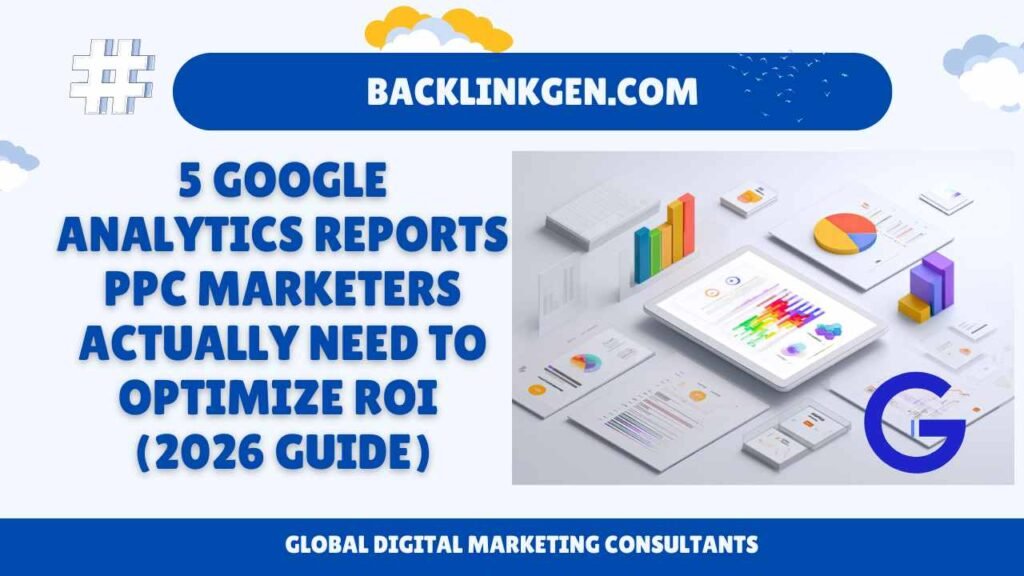 5 Google Analytics Reports PPC Marketers Actually Need to Optimize ROI (2026 Guide)