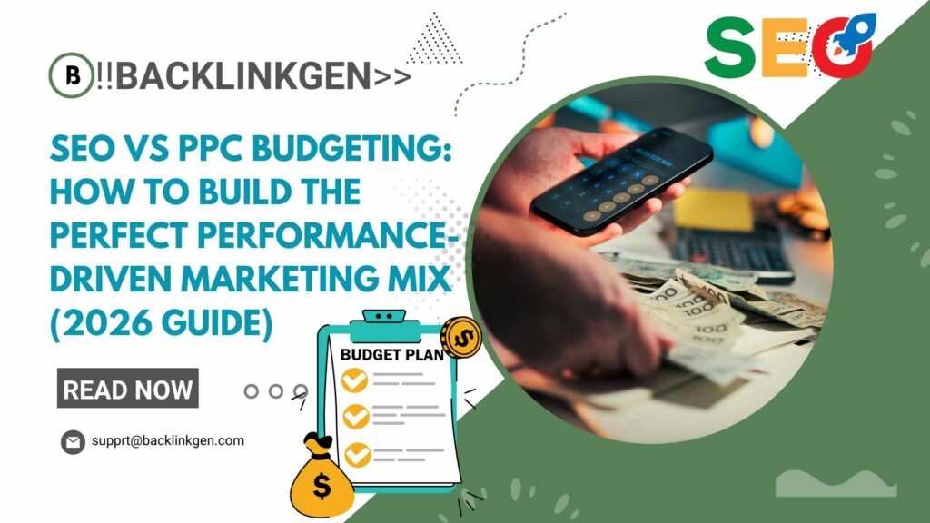 SEO vs PPC Budgeting How To Build The Perfect Performance-Driven Marketing Mix (2026 Guide)