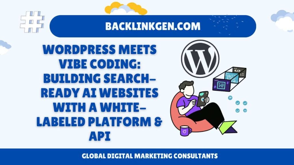 WordPress Meets Vibe Coding Building Search-Ready AI Websites with a White-Labeled Platform & API