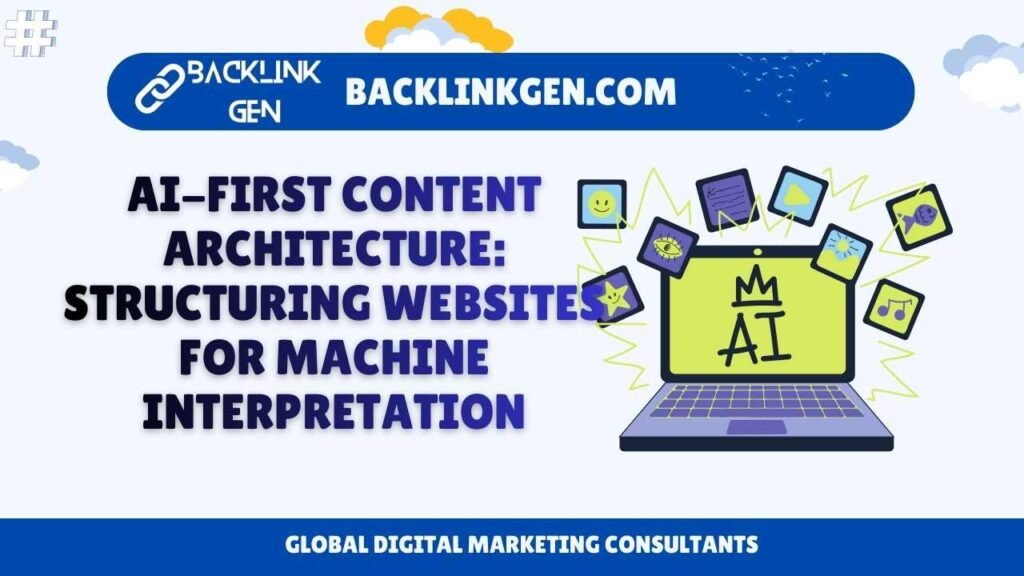 AI-First Content Architecture Structuring Websites for Machine Interpretation