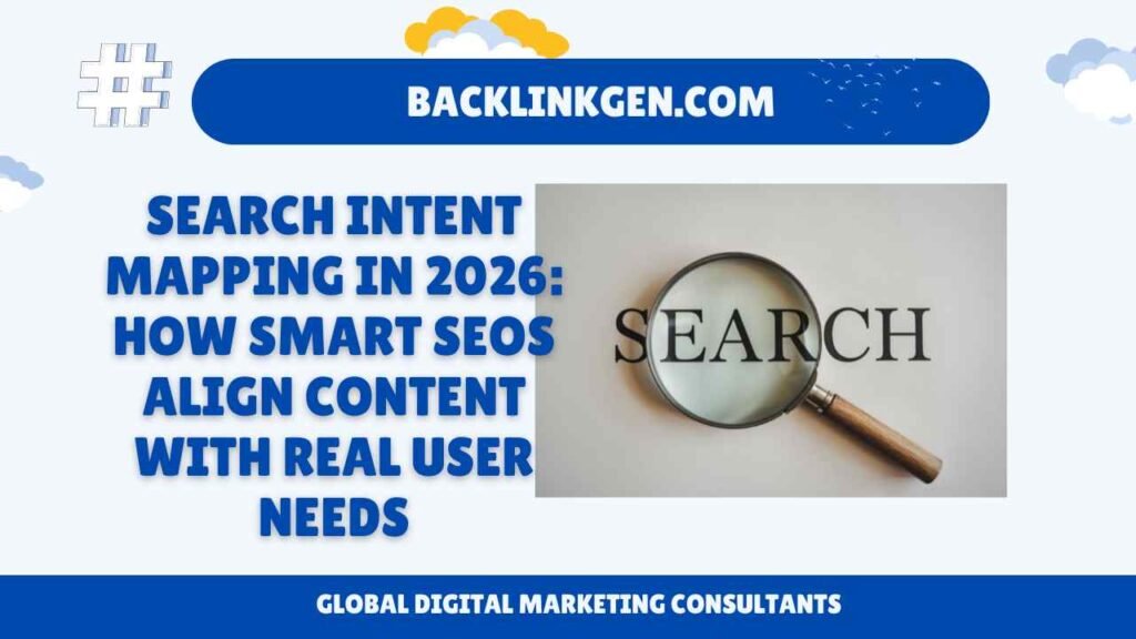 Search Intent Mapping in 2026 How Smart SEOs Align Content With Real User Needs