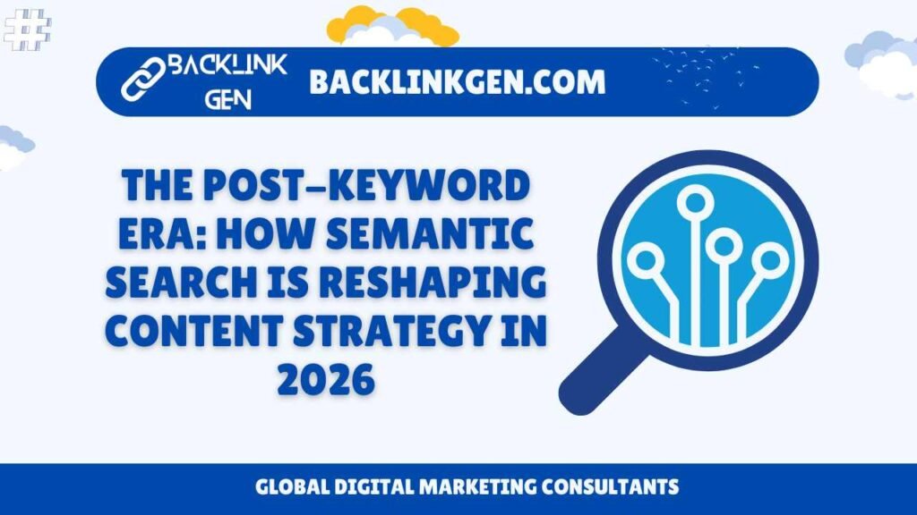 The Post-Keyword Era How Semantic Search Is Reshaping Content Strategy in 2026