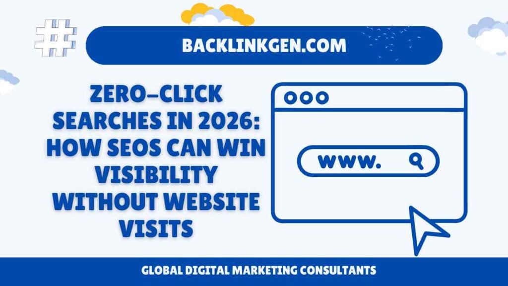 Zero-Click Searches in 2026 How SEOs Can Win Visibility Without Website Visits