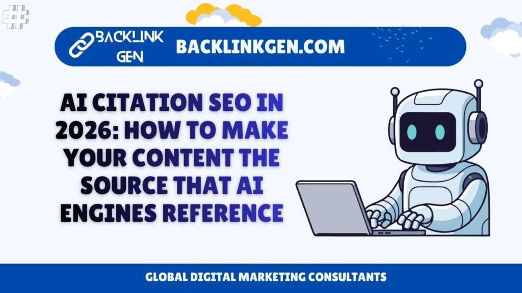 AI Citation SEO in 2026 How to Make Your Content the Source That AI Engines Reference