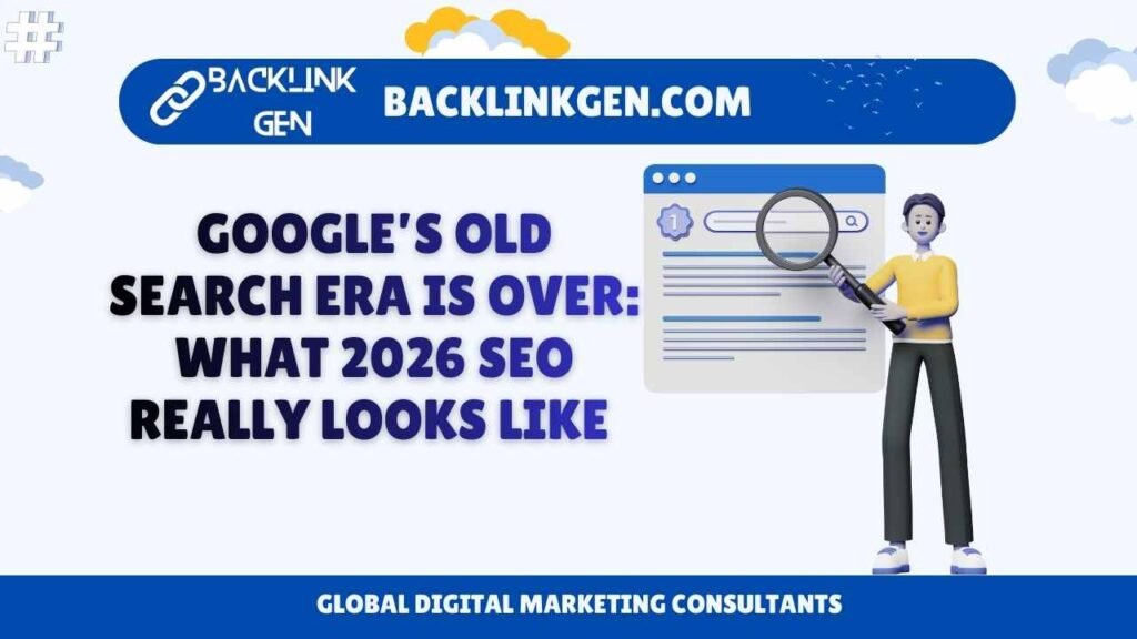Google’s Old Search Era Is Over What 2026 SEO Really Looks Like