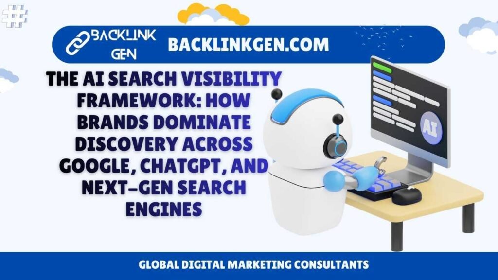 The AI Search Visibility Framework How Brands Dominate Discovery Across Google, ChatGPT, and Next-Gen Search Engines