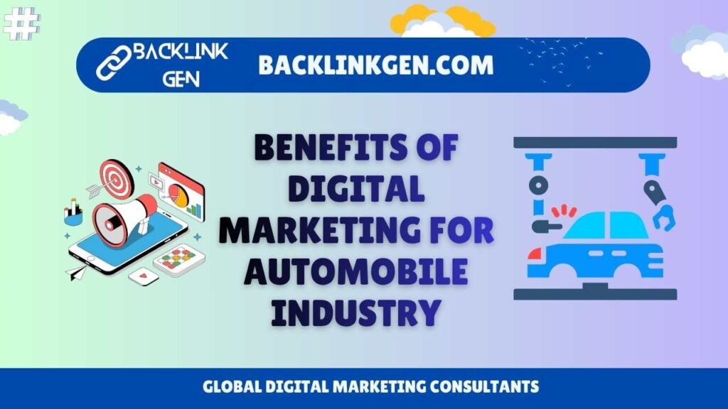 Benefits of Digital Marketing for Automobile Industry