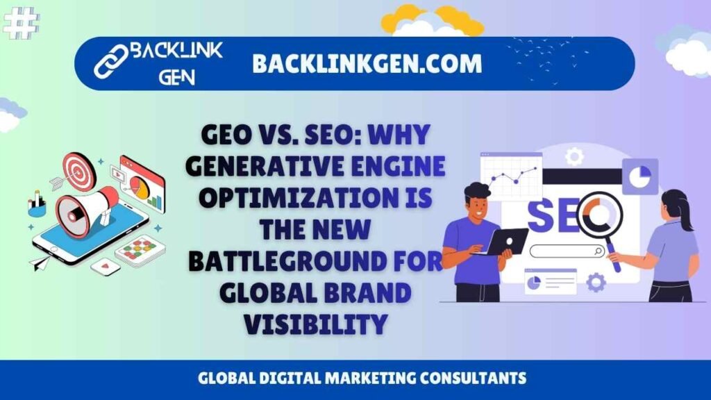 GEO vs. SEO Why Generative Engine Optimization Is the New Battleground for Global Brand Visibility