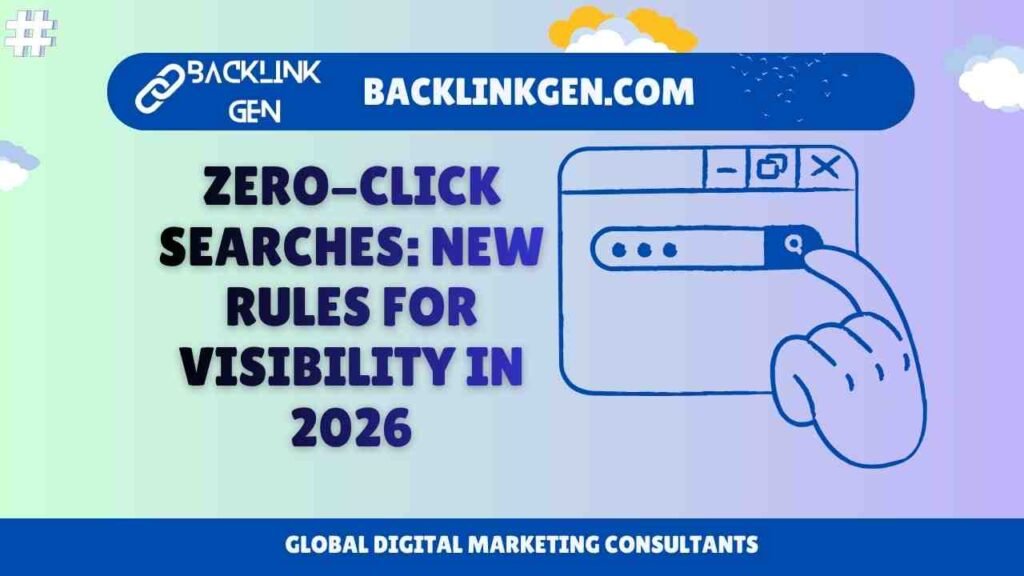 Zero-Click Searches New Rules for Visibility in 2026