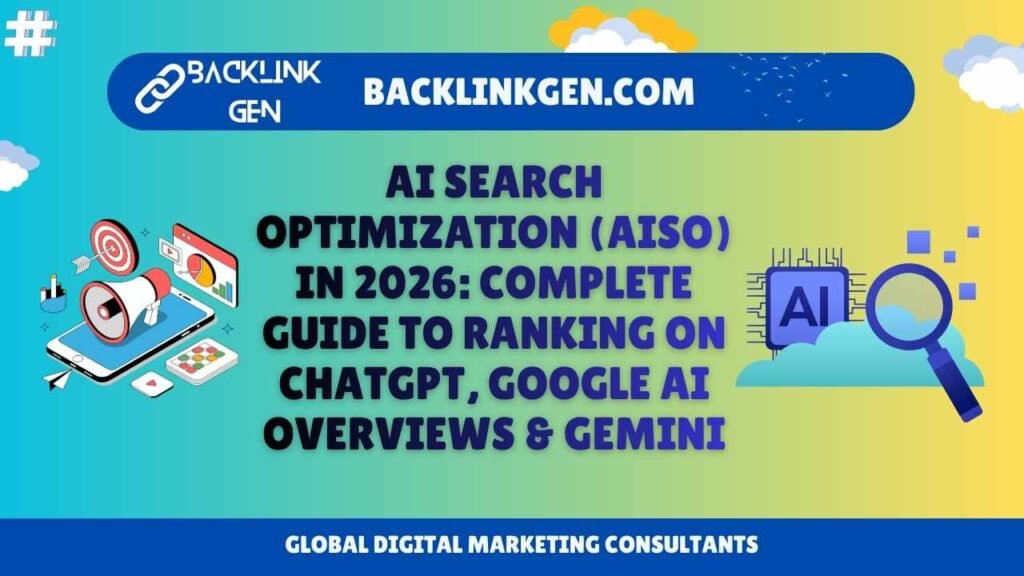 AI Search Optimization (AISO) in 2026 Complete Guide to Ranking on ChatGPT, Google AI Overviews & Gemini