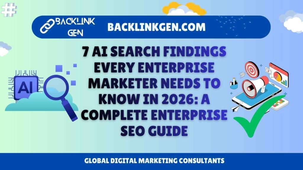 7 AI Search Findings Every Enterprise Marketer Needs to Know in 2026 A Complete Enterprise SEO Guide