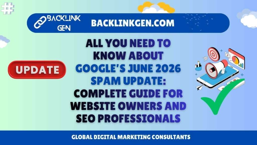 All You Need to Know About Google’s June 2026 Spam Update Complete Guide for Website Owners and SEO Professionals