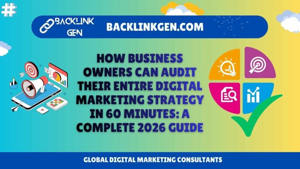 How Business Owners Can Audit Their Entire Digital Marketing Strategy in 60 Minutes: A Complete 2026 Guide