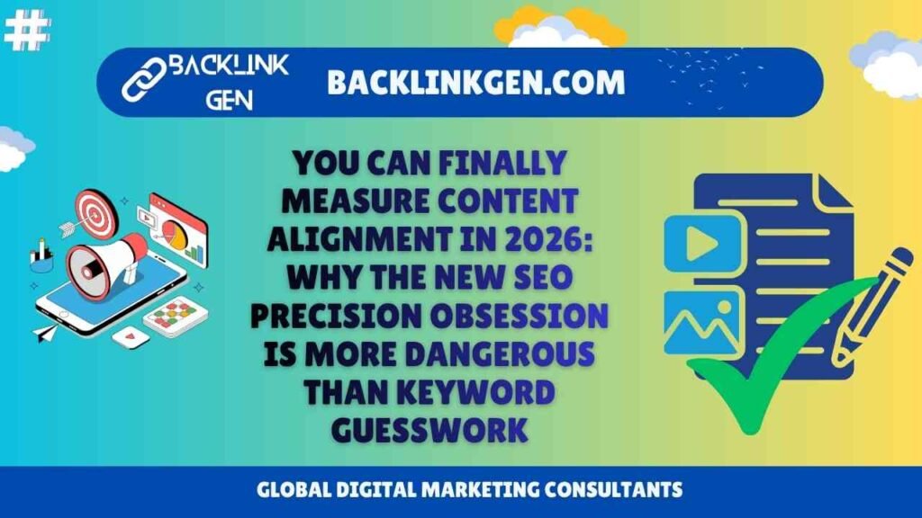 You Can Finally Measure Content Alignment in 2026 Why the New SEO Precision Obsession Is More Dangerous Than Keyword Guesswork