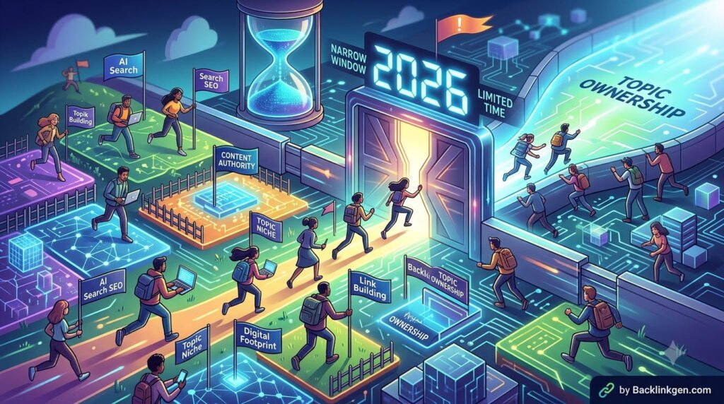 The AI Search Land Grab: Why 2026 Is the Narrow Window to Own a Topic Before It's Gone