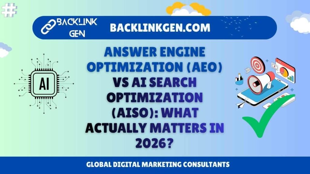 Answer Engine Optimization (AEO) vs AI Search Optimization (AISO) What Actually Matters in 2026