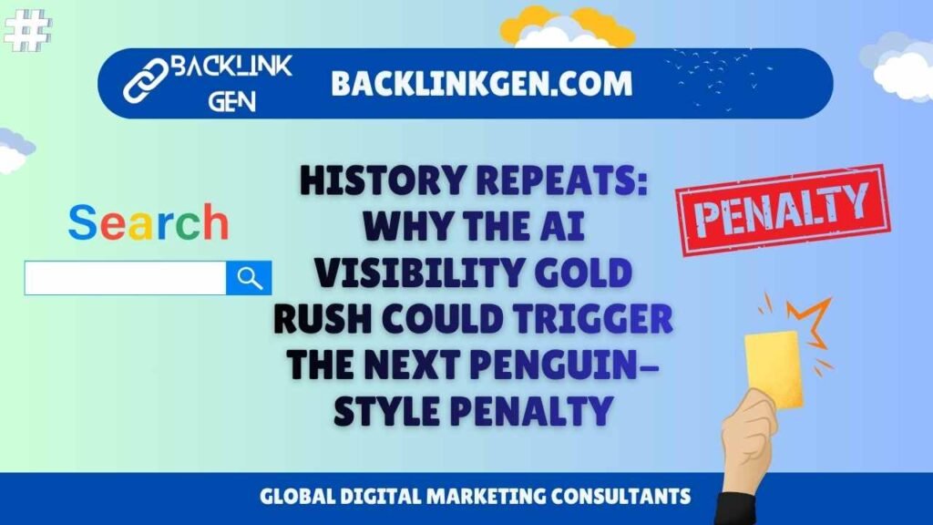 History Repeats Why the AI Visibility Gold Rush Could Trigger the Next Penguin-Style Penalty