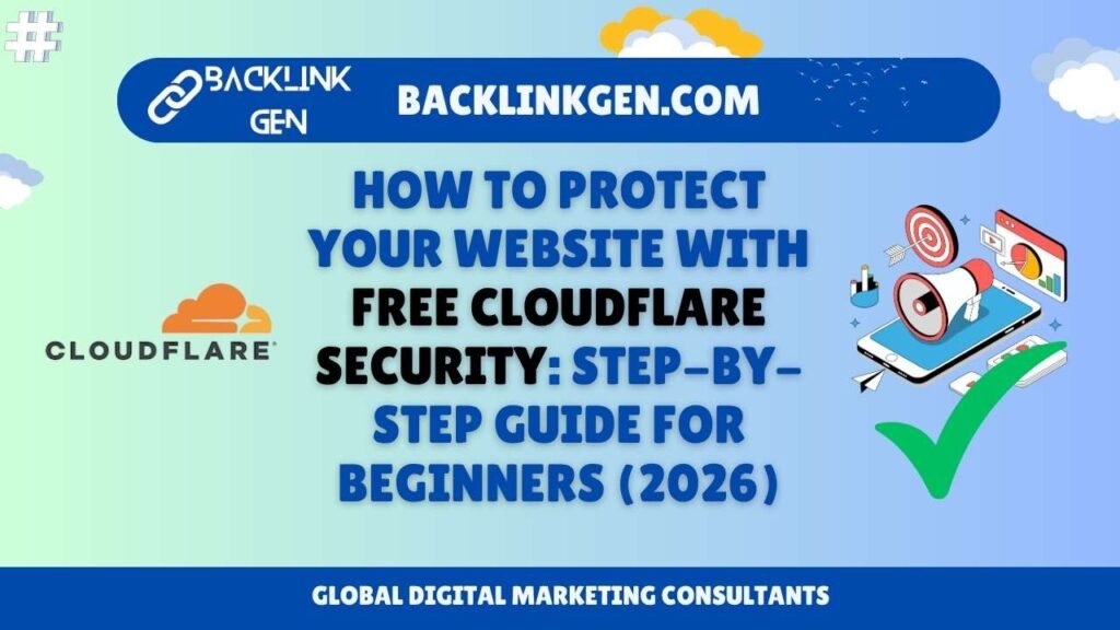 How to Protect Your Website with Free Cloudflare Security Step-by-Step Guide for Beginners (2026)