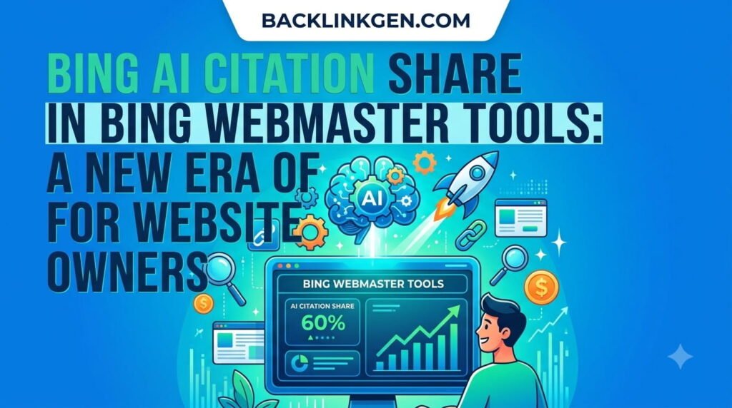 Bing AI Citation Share in Bing Webmaster Tools A New Era of AI SEO for Website Owners