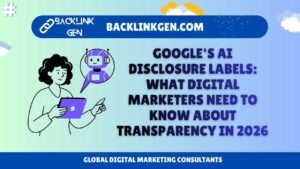 Google's AI Disclosure Labels What Digital Marketers Need to Know About Transparency in 2026