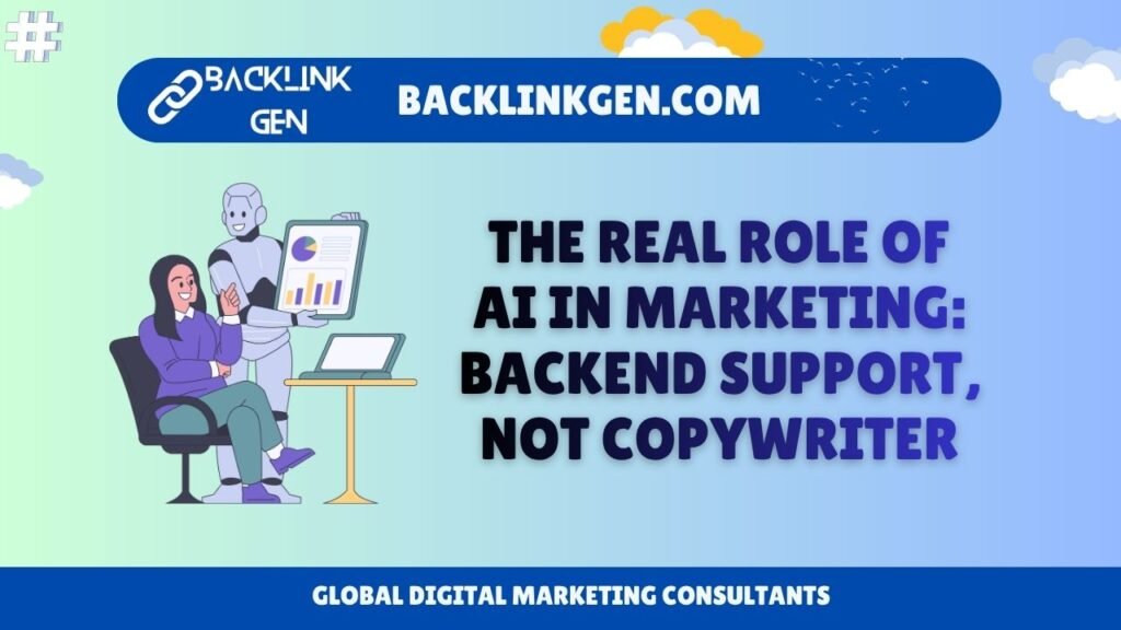 The Real Role of AI in Marketing Backend Support, Not Copywriter