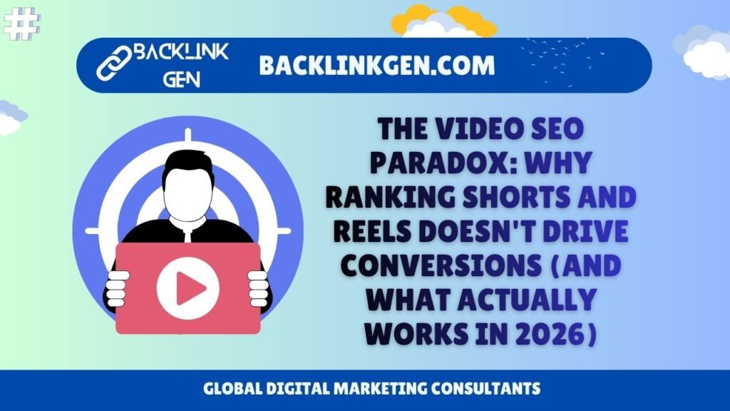 The Video SEO Paradox Why Ranking Shorts and Reels Does not Drive Conversions (And What Actually Works in 2026)