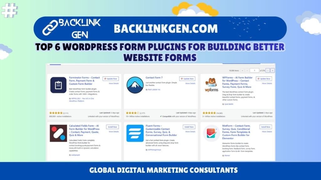 Top 6 WordPress Form Plugins for Building Better Website Forms
