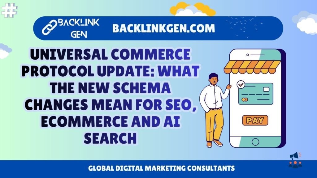 Universal Commerce Protocol Update What the New Schema Changes Mean for SEO, Ecommerce and AI Search