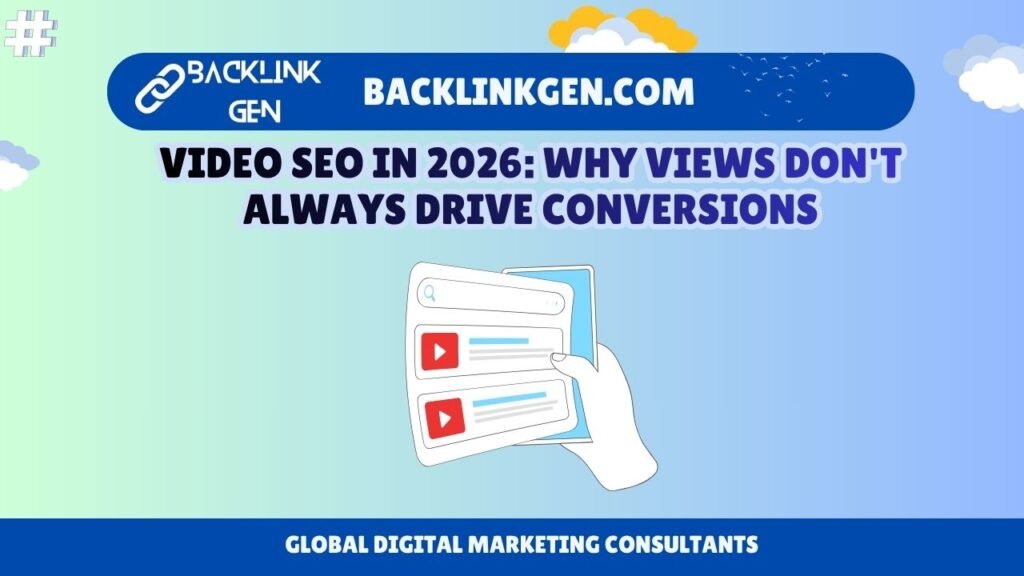 Video SEO in 2026 Why Views Do not Always Drive Conversions