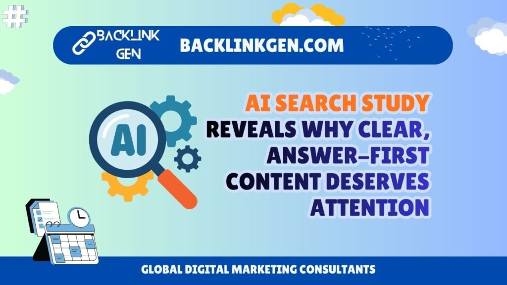 AI Search Study Reveals Why Clear, Answer-First Content Deserves Attention