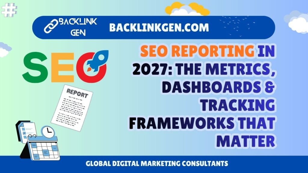 SEO Reporting in 2027 The Metrics, Dashboards & Tracking Frameworks That Matter